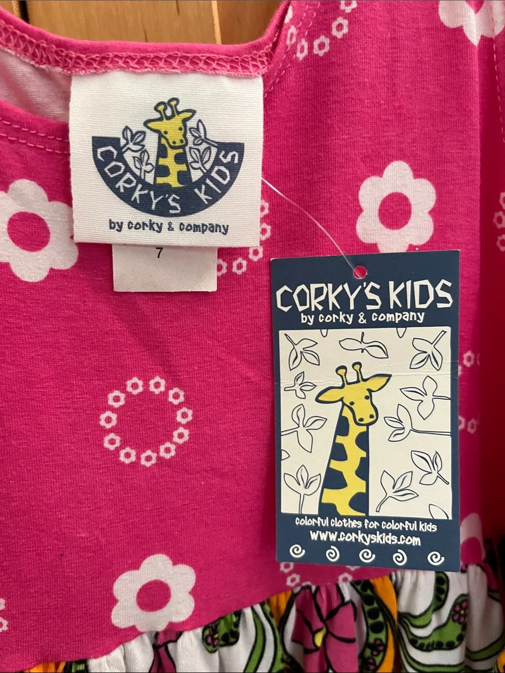 Corkys Pink & Orange Floral Print Sleeveless Dress